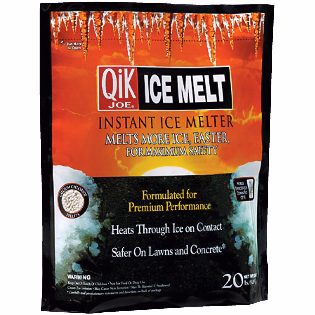 Qik Joe 20 Lb. Calcium Chloride Ice Melt Pellets