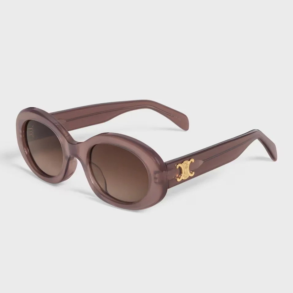Celine Women’s TRIOMPHE 01 Sunglasses in MILKY HAZELNUT