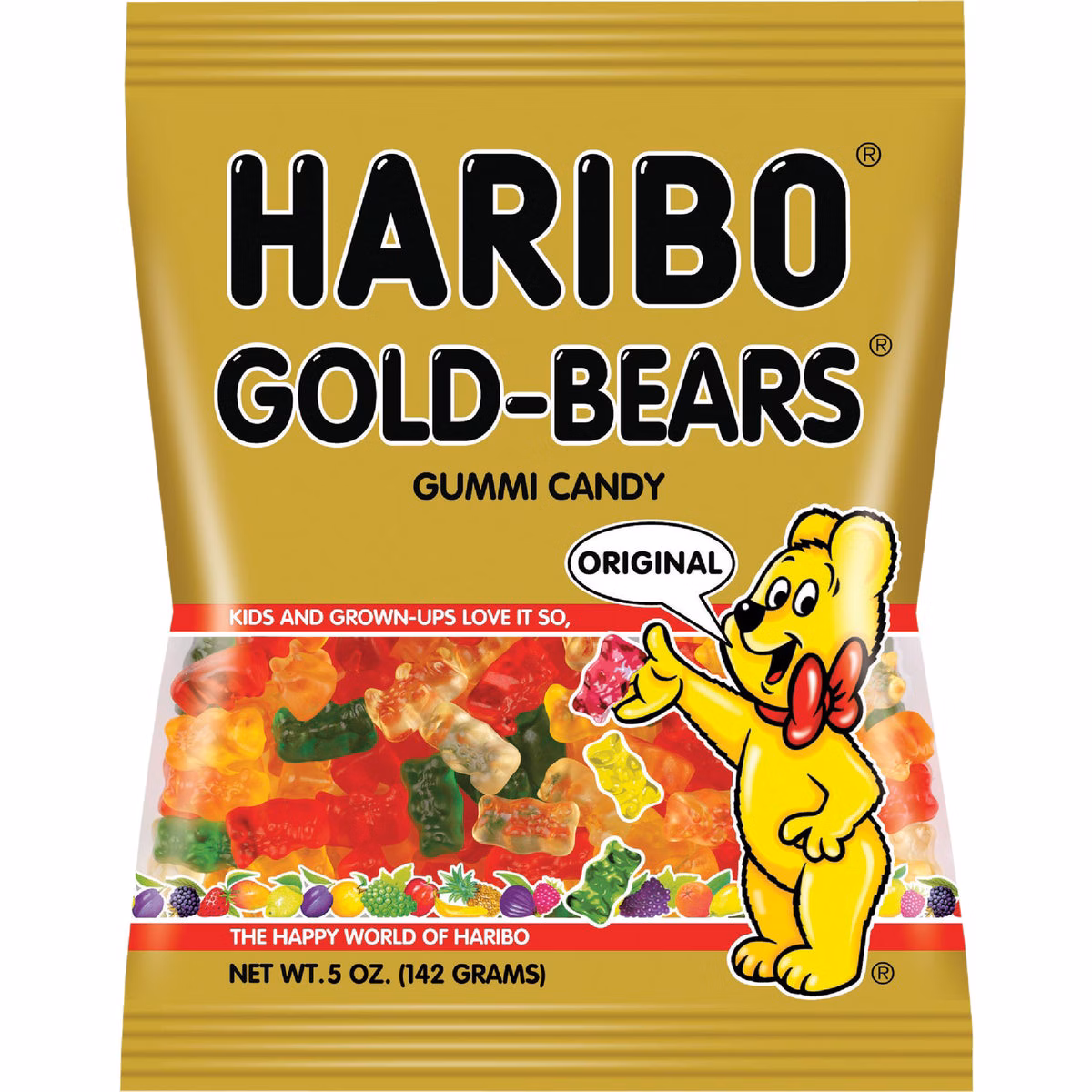 Haribo Gold-Bears Original Fruit Flavor 5 Oz. Candy