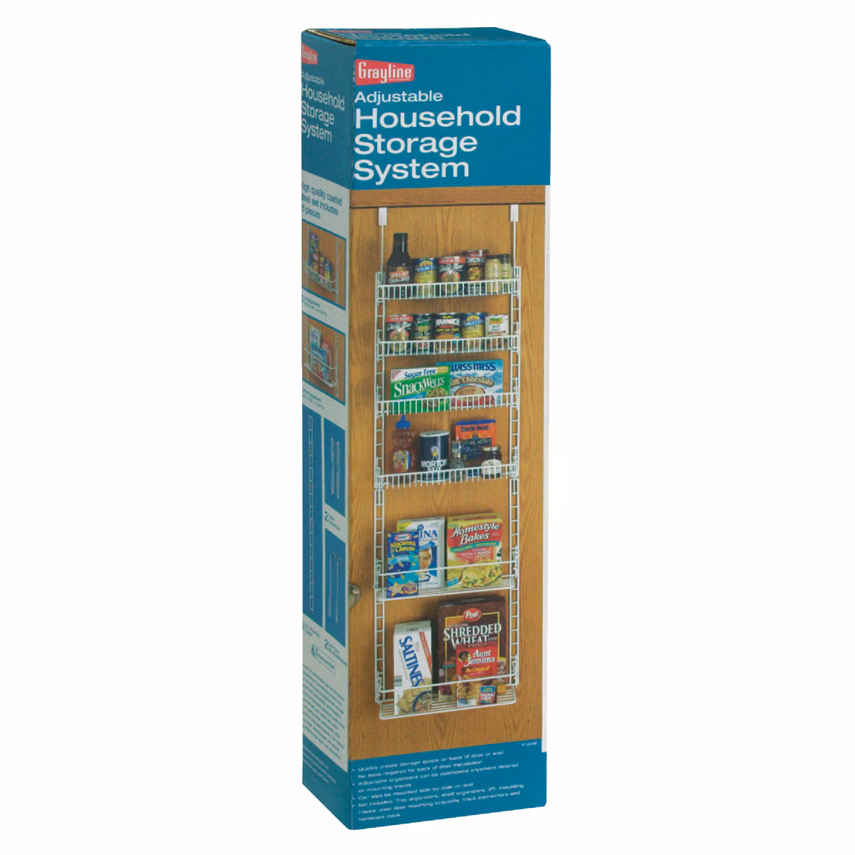 Grayline Over-The-Door Household Storage Cabinet Organizer