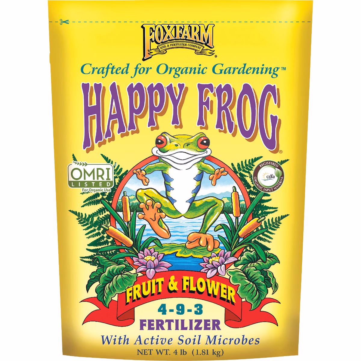 FoxFarm Happy Frog 4 Lb. Fruit & Flower Fertilizer