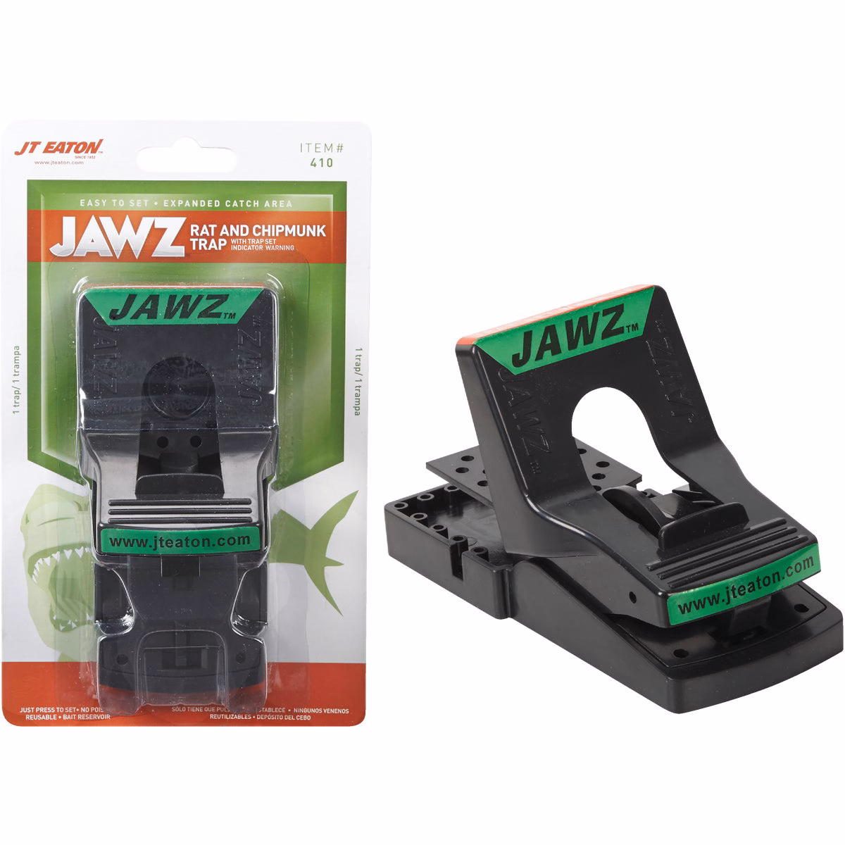 JT Eaton Jawz Mechanical Chipmunk & Rat Trap (1-Pack)