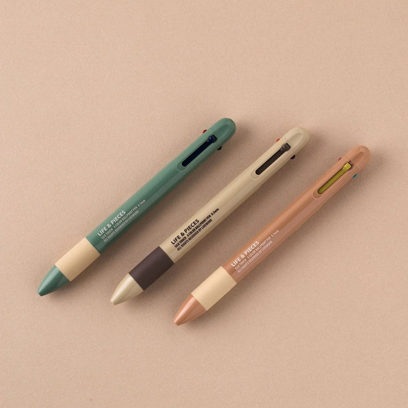 Livework LIFE & PIECES 4-Colour Ballpoint Pen [0.5mm]
