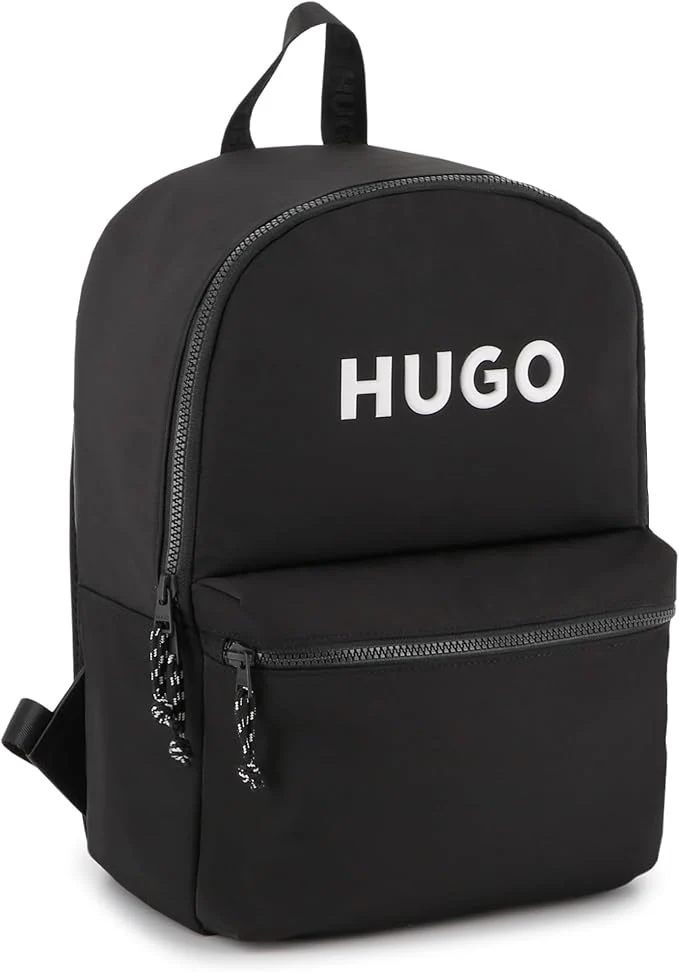Hugo Logo-Appliqué Backpack – Black
