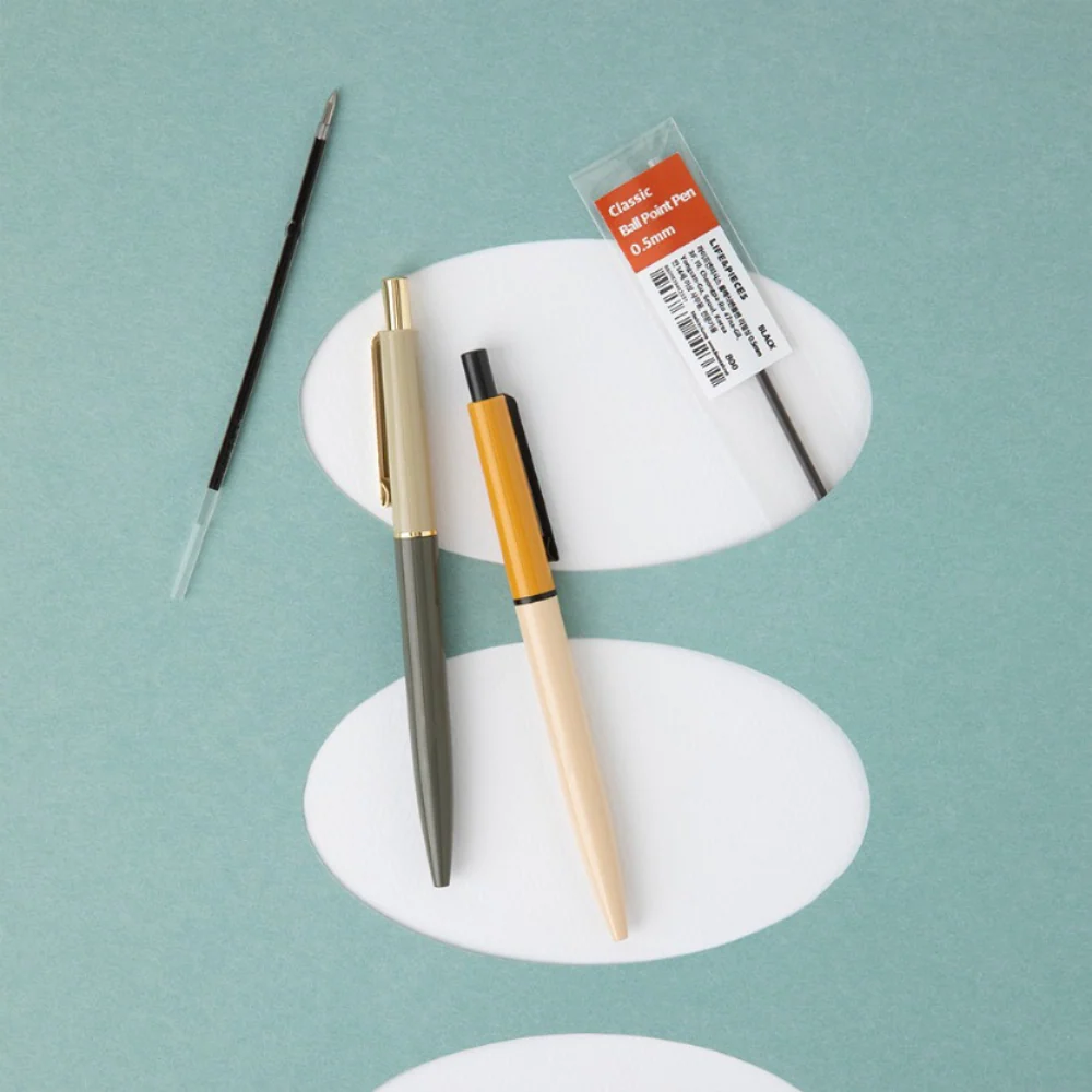 Livework LIFE & PIECES Classic Ballpoint Pen Refill 0.5mm Black