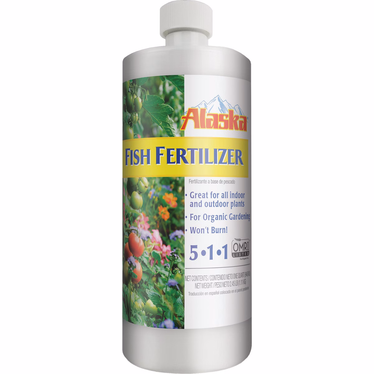 Alaska 1 Qt. 5-1-1 Organic Concentrate Liquid Plant Food