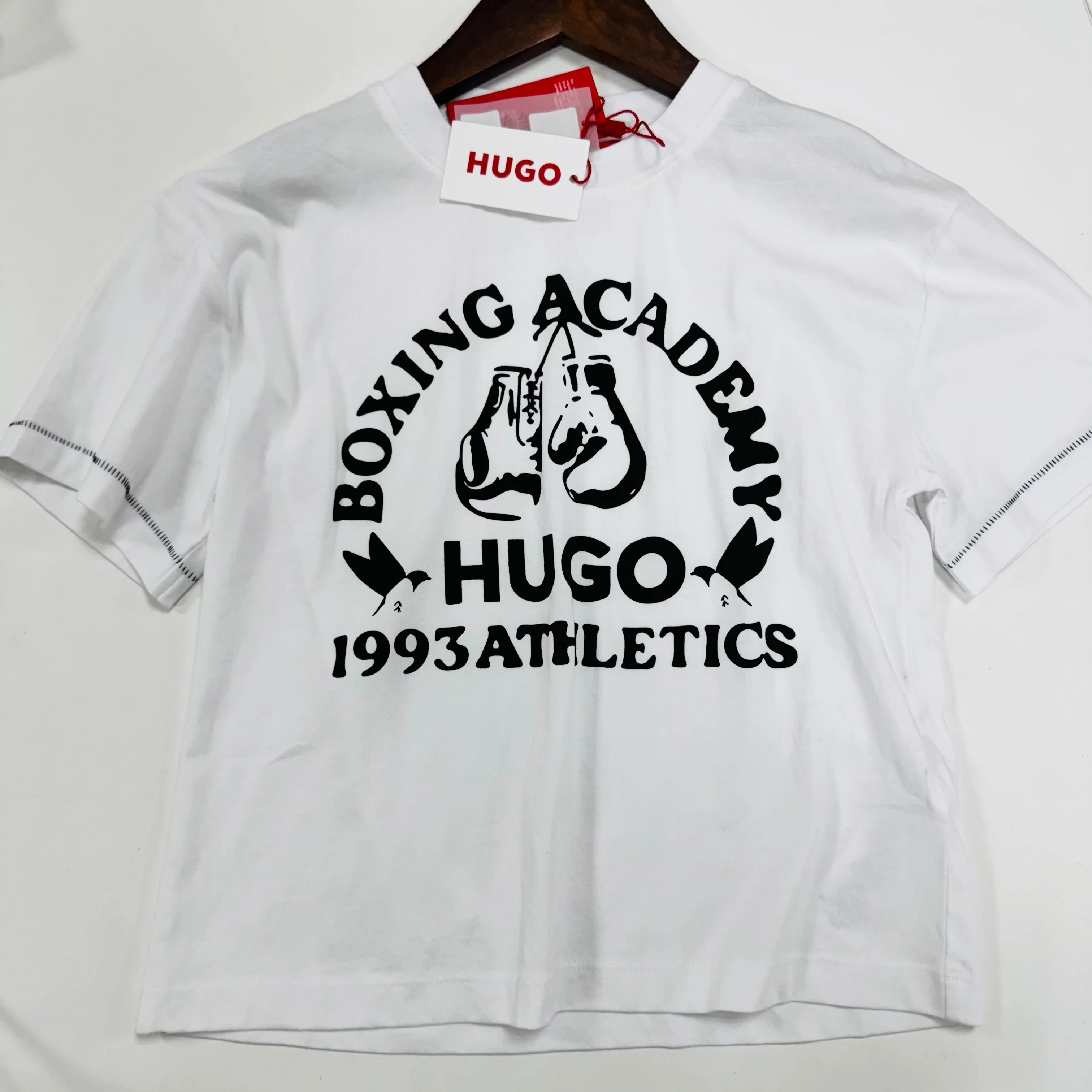 HUGO Kids Boxing Academy T-shirt – White – 8Y