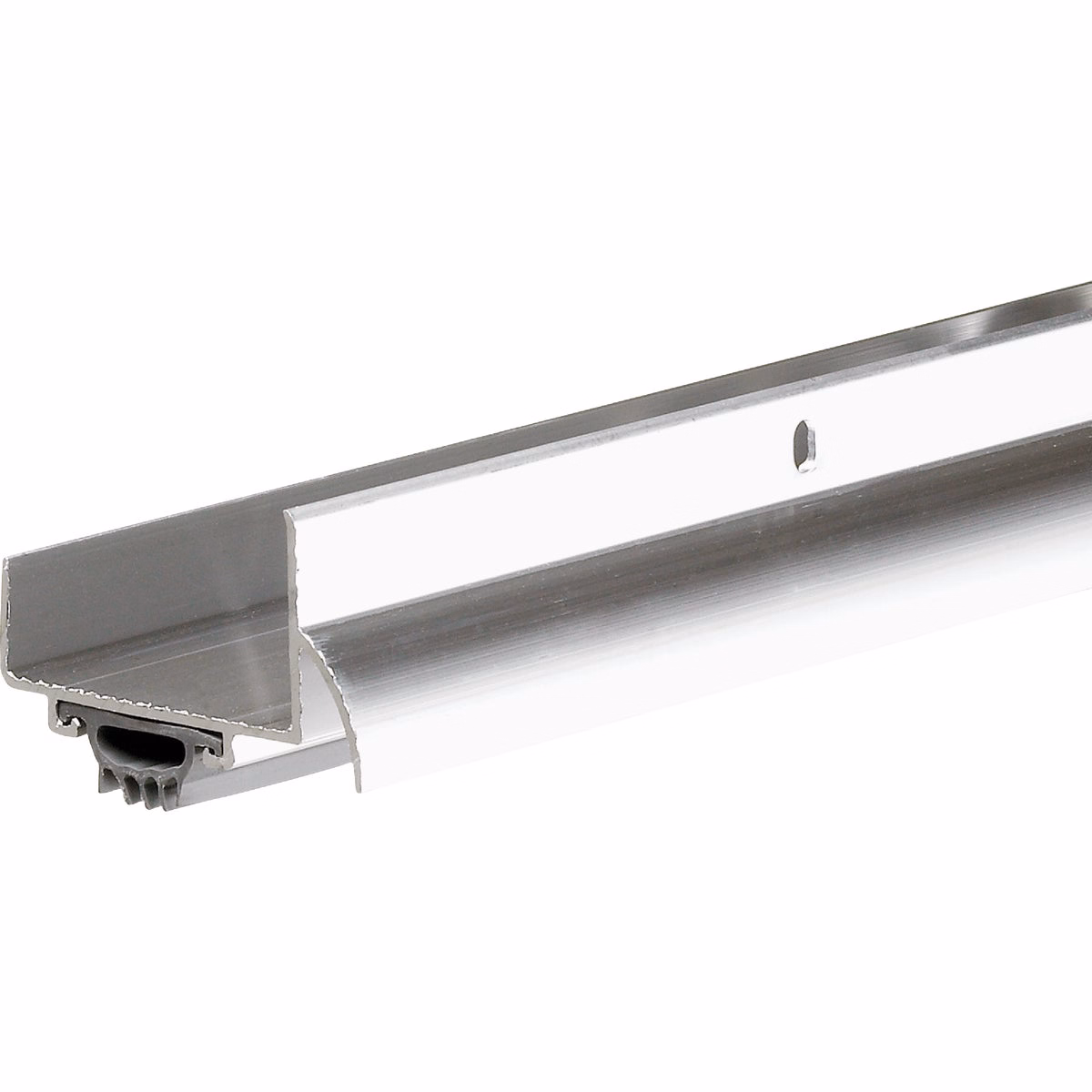 Frost King 1.75 In. W. x 1.25 In. H. x 36 In. L. Silver Aluminum U-Shaped Door Bottom with Drip Cap