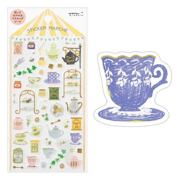 Midori Sticker 2372 Marché Tea