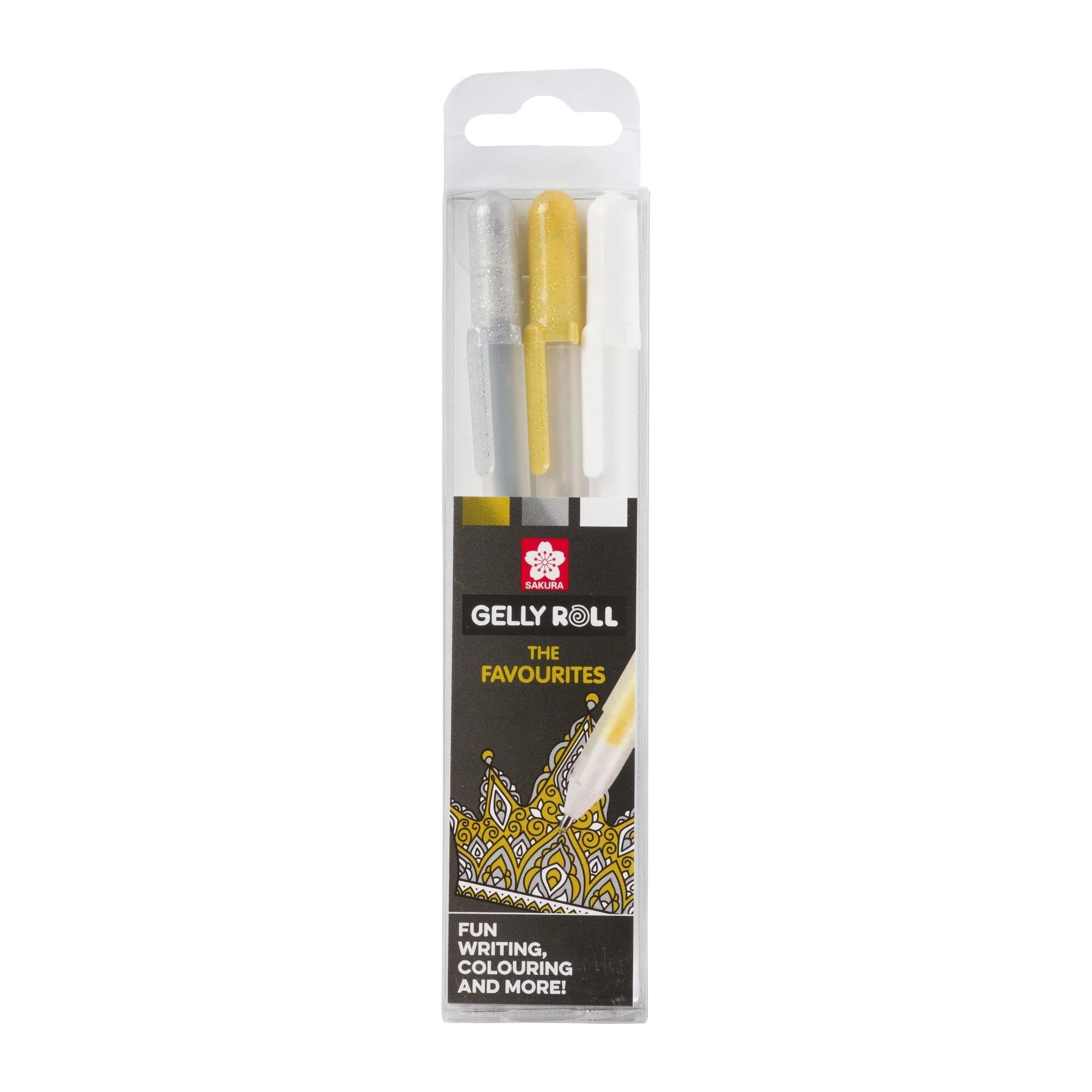 Sakura Gelly Roll Mixed, Gold Silver White – Set of 3