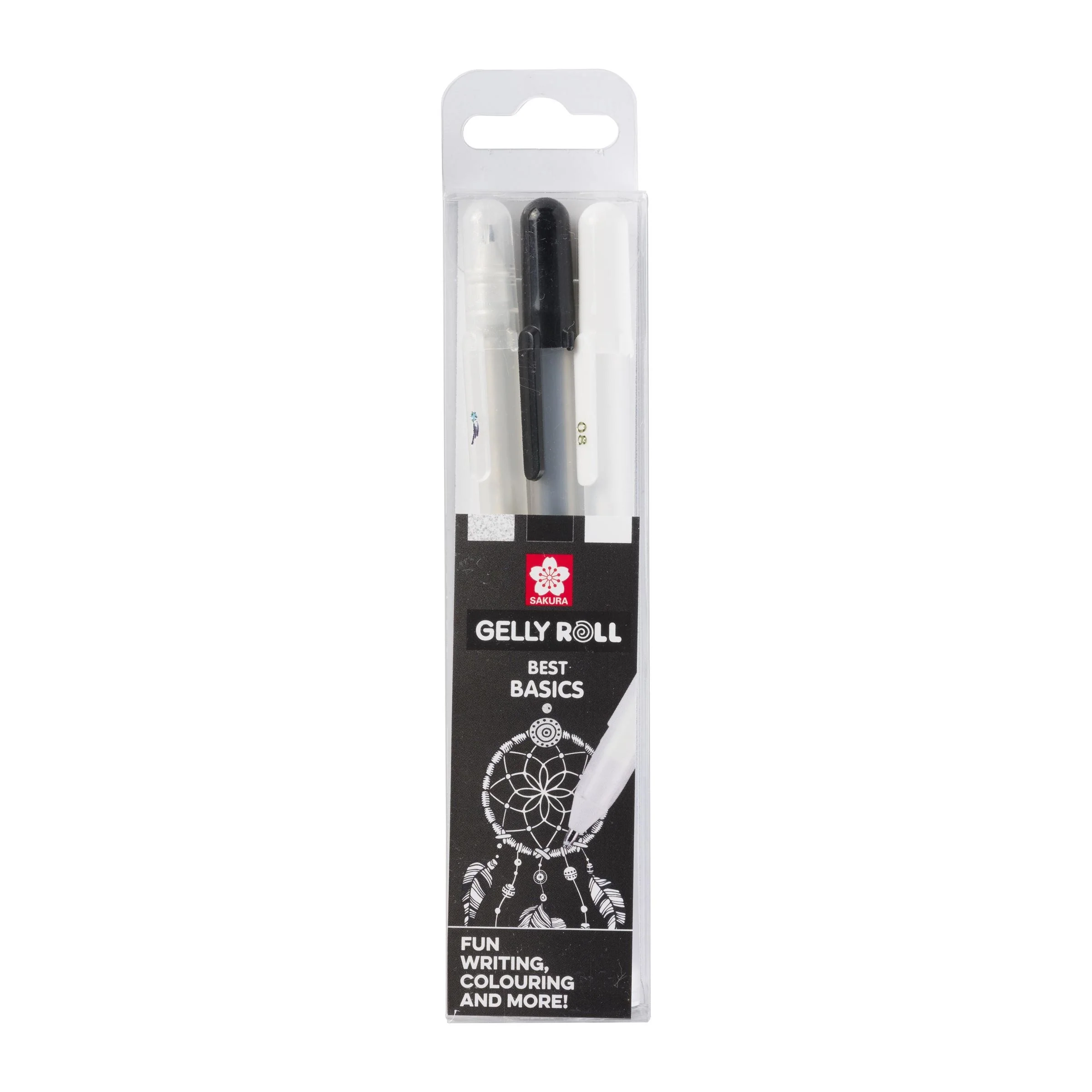 Sakura Gelly Roll Mixed Set – Clear, Black, White