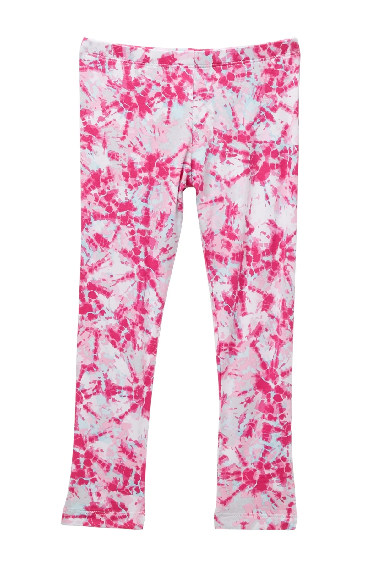 Design History Kids Girls Tie Dye Leggings in Rainbow Pink