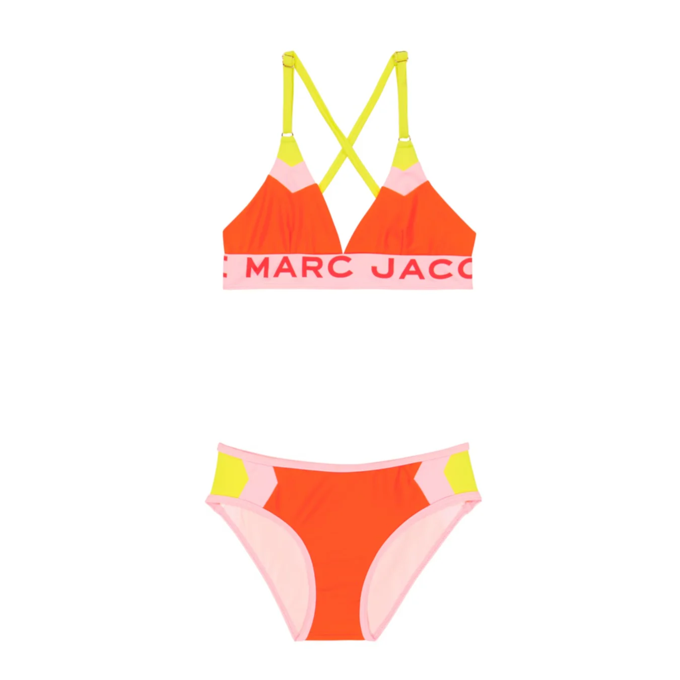 Marc Jacobs Kids Girls 2-Piece Orange Bikini Swimming Suit – 6Y