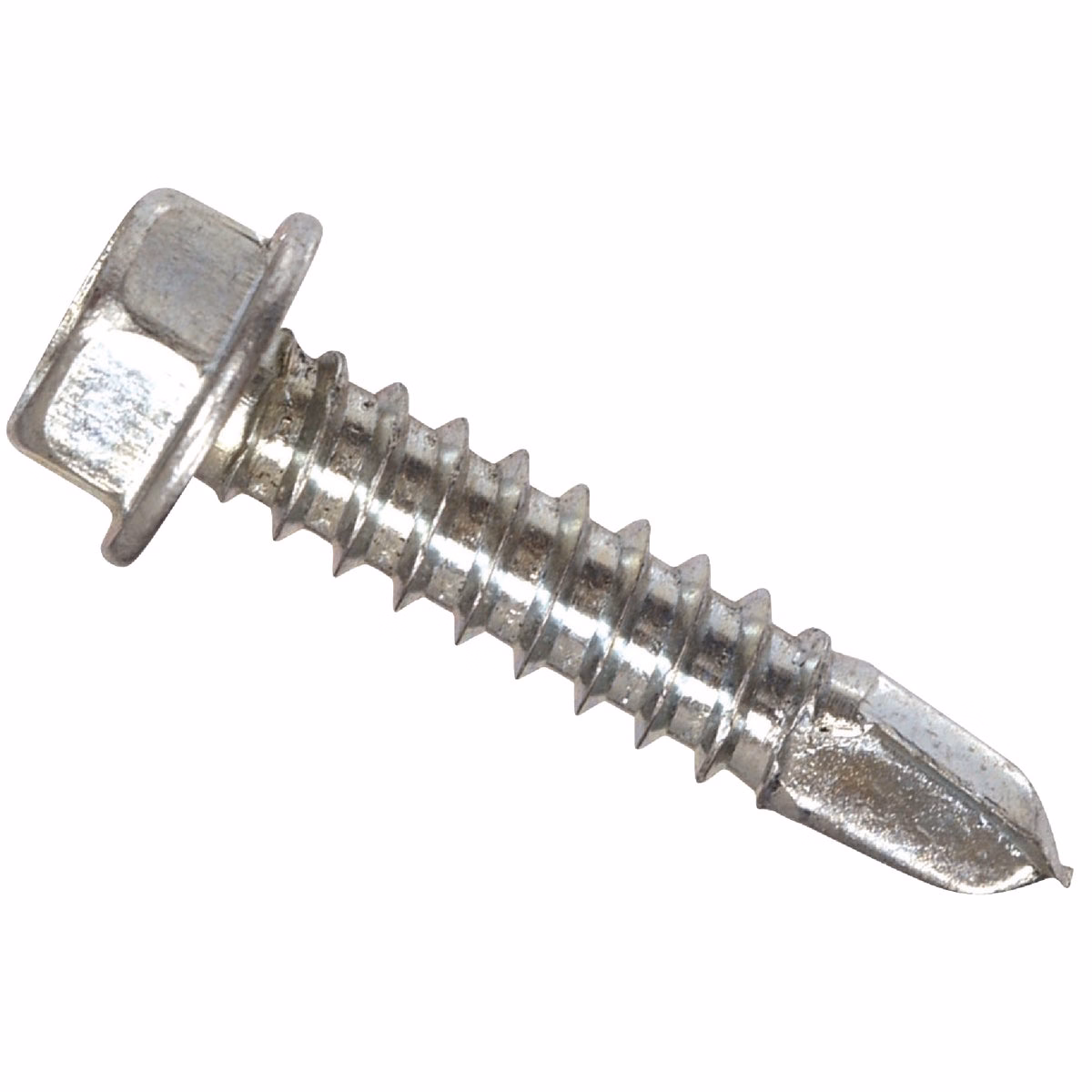 Hillman #8 – 18 x 1/2 In. Hex Washer Head Self-Drilling Sheet Metal Screw (100-Count)