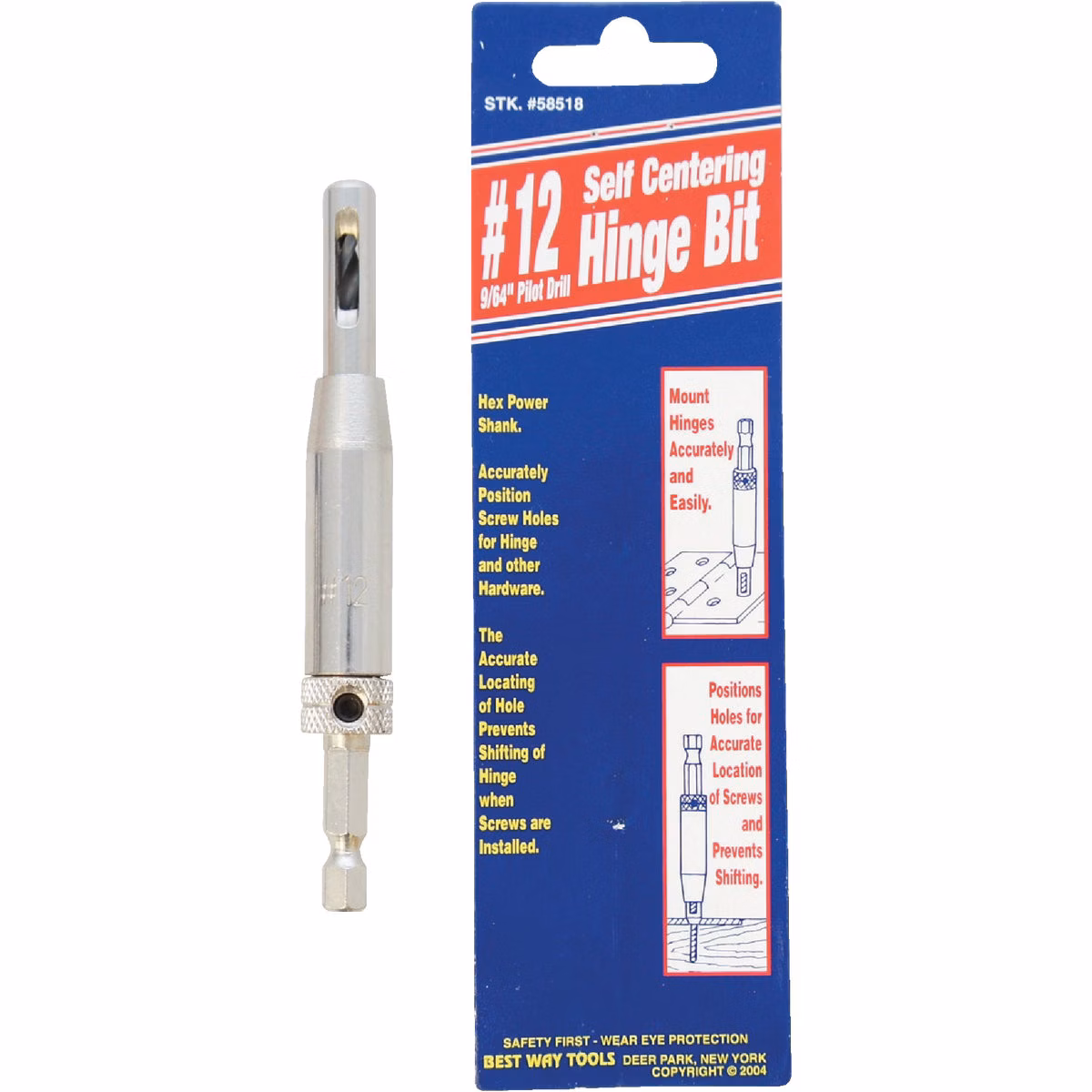 Best Way Tools #12 9/64 In. Hinge Drill Bit