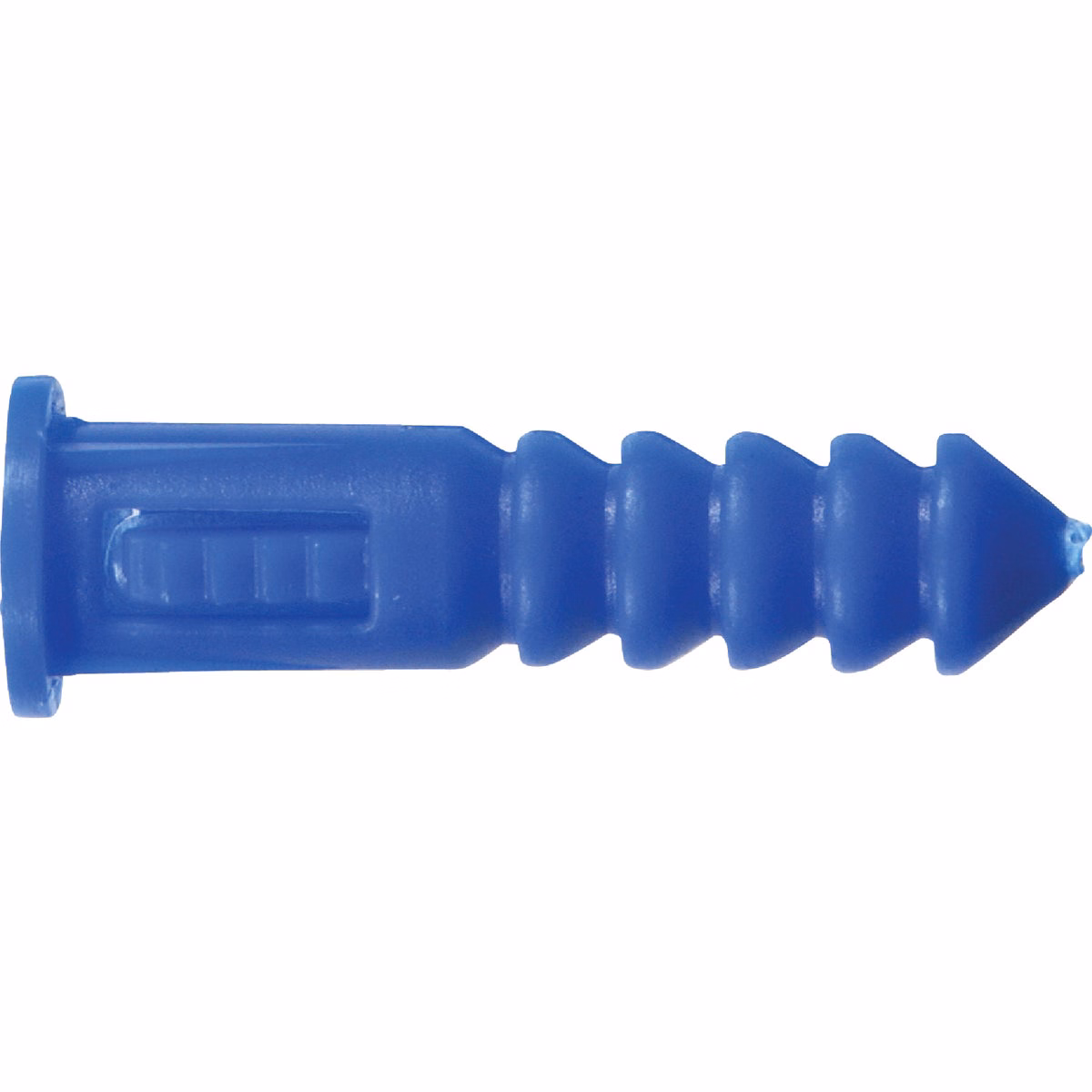 Hillman #8 – #10 – #12 Thread x 1-1/4 In. Blue Ribbed Plastic Anchor (100-Count)
