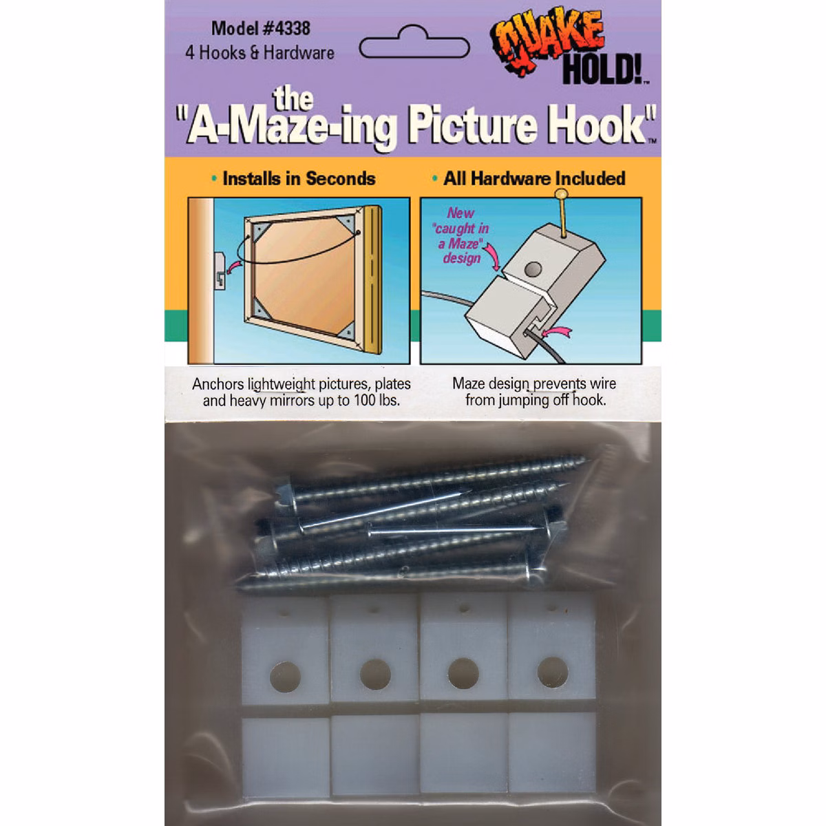 QuakeHold A-Mazing Picture Hanger
