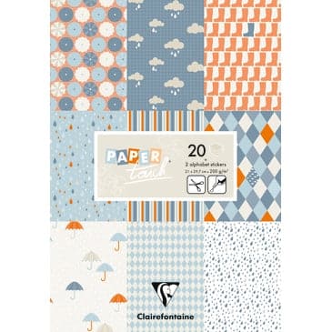 Clairefontaine Paper Touch- printed sheets- Rain Design