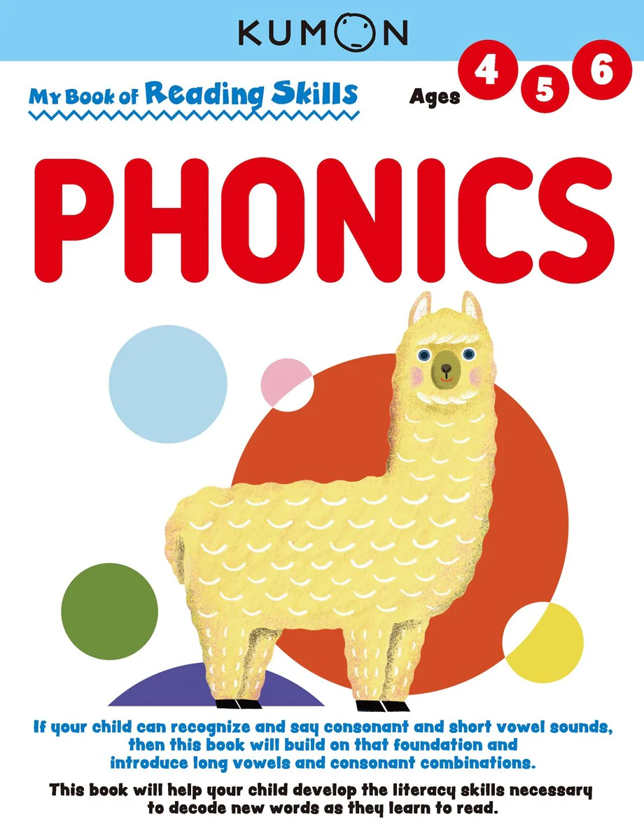 KUMON Grade  PreK-K My Book of Reading Skills: Phonics Age 4-6