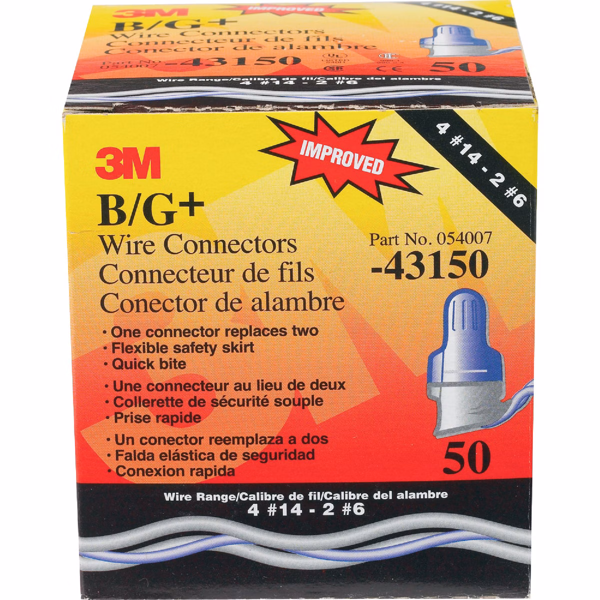 3M Performance Plus Large Wire Connector (50-Pack)