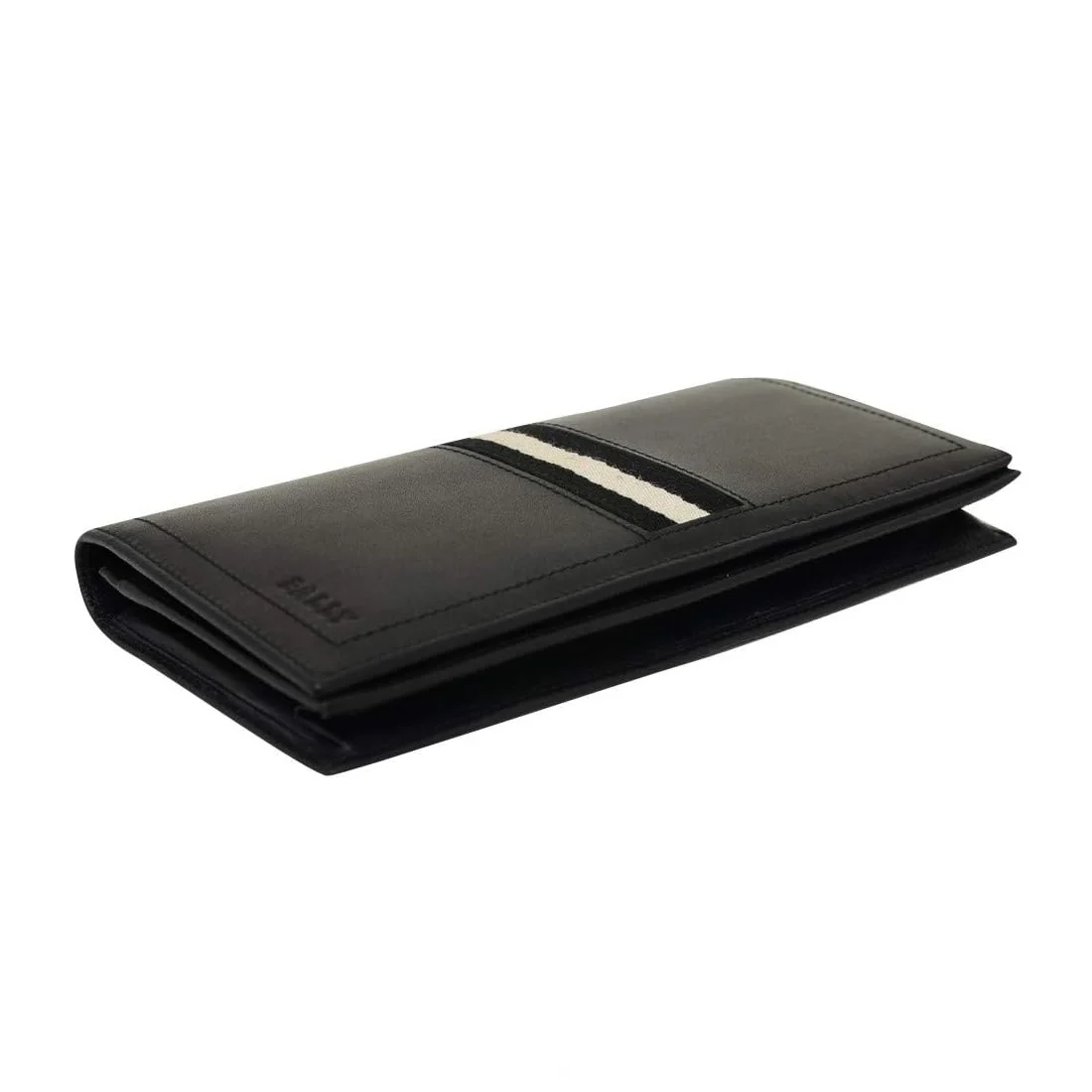 BALLY Men’s TALIRO Long Wallet with Ribbon Stripe Pattern