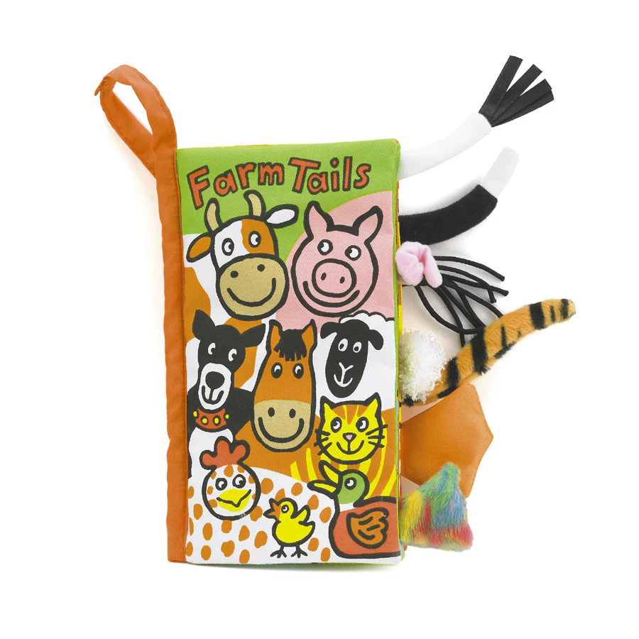 Jellycat Farm Tails Book H8″ X W5″