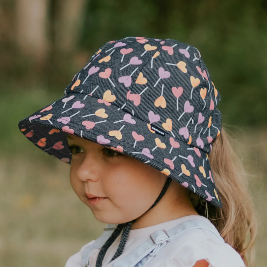 Bedhead Kids Girl PONYTAIL Bucket Sun Hat – Lollipop