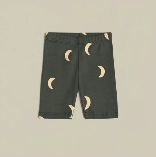 Organic Zoo Kids Bike Shorts Pebble Moons – Navy Midnight