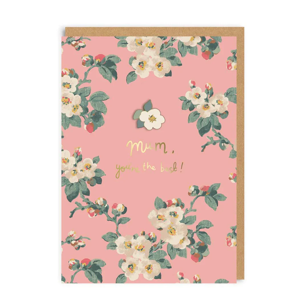 Ohh Deer Mayfield Blossom Enamel Pin Greeting Card