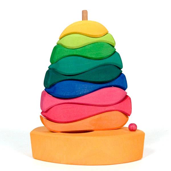 NIC Toys Glueckskaefer Fish and Boat Stacking 10 Pieces