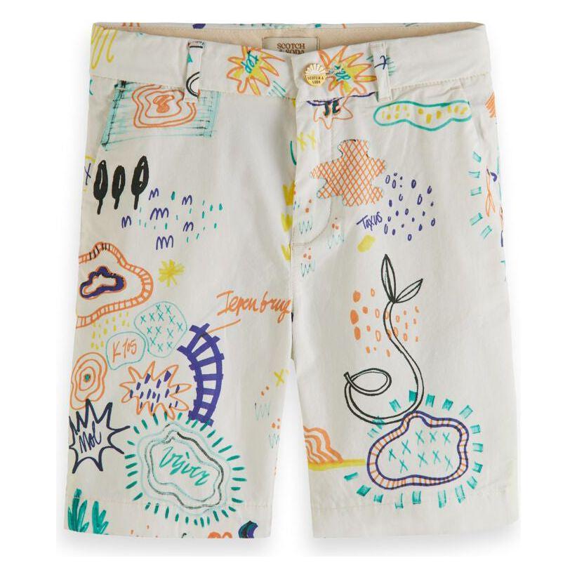 SCOTCH & SODA Kids All-Over Printed Chino Shorts