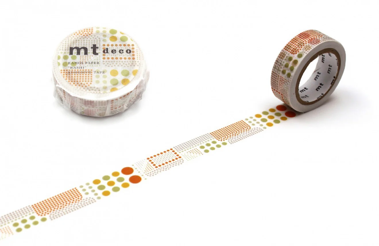 mt 1P Deco Washi Tape – Dot Gathering  – 15mm