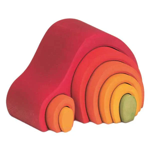 NIC Toys Glueckskaefer Arch House Building Set 8 pcs – Red
