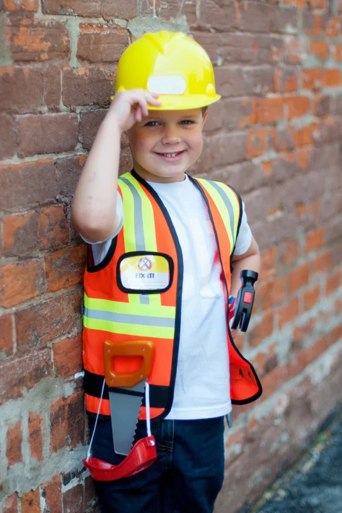 Kids Costume Construction Worker with Accessories