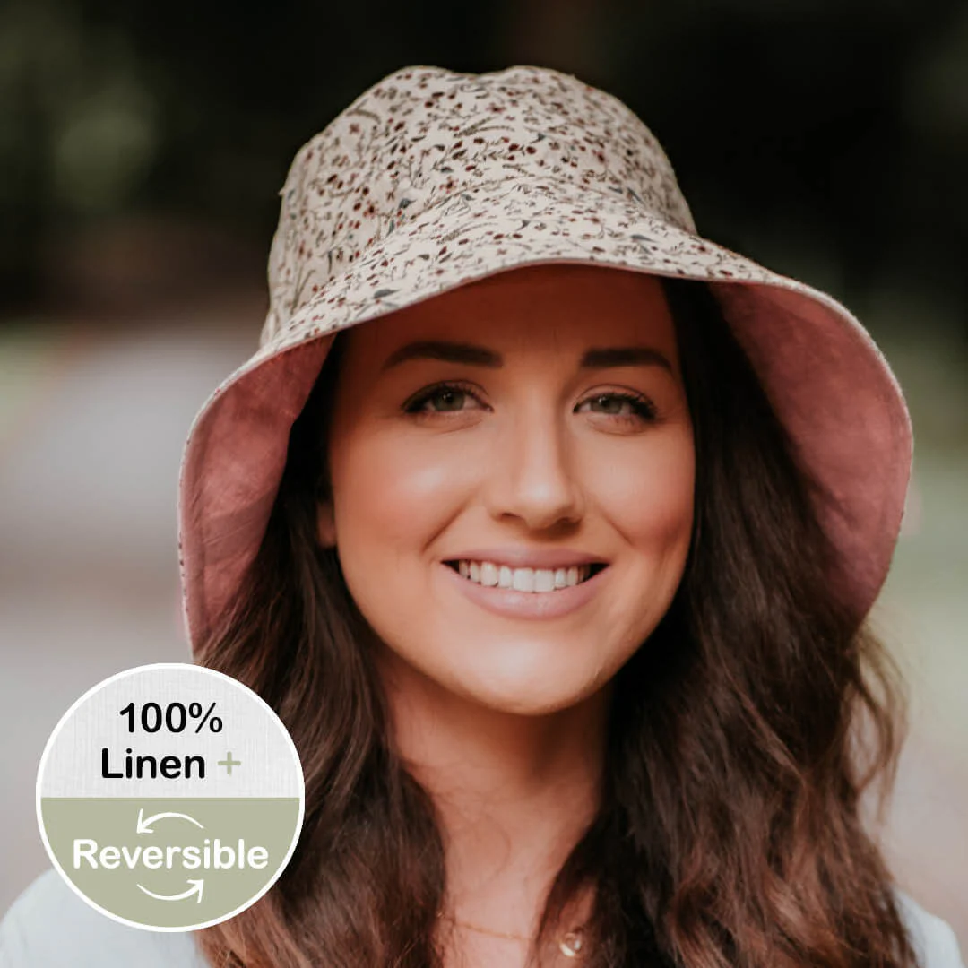 Bedhead Ladies UPF50+ VACATIONER Reversible Sun Hat – Lucy / Rosa
