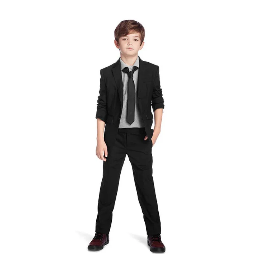 HUGO BOSS Kids Boys Black Suit Set