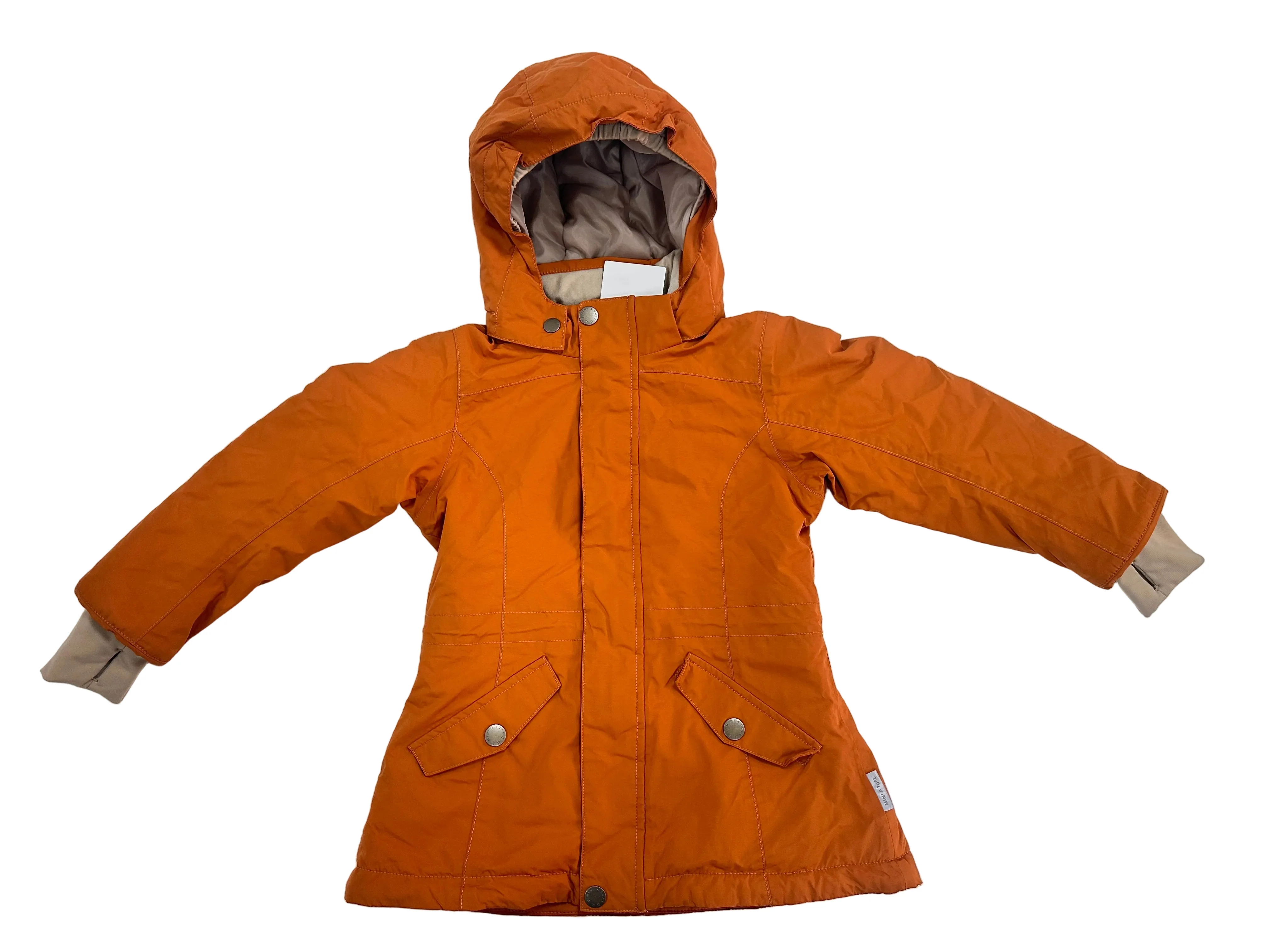 MINI A TURE Kids MATVELAJANNA Winter Jacket in Leather Brown