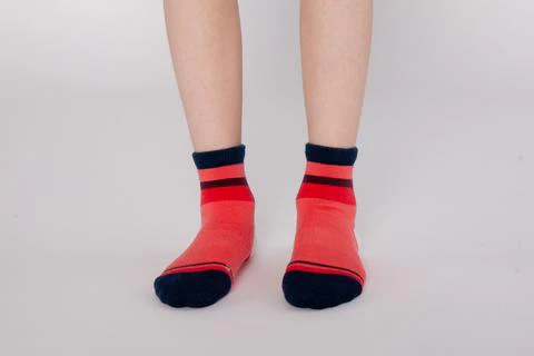 OAKI Merino Wool Socks, Red (Single Pair)