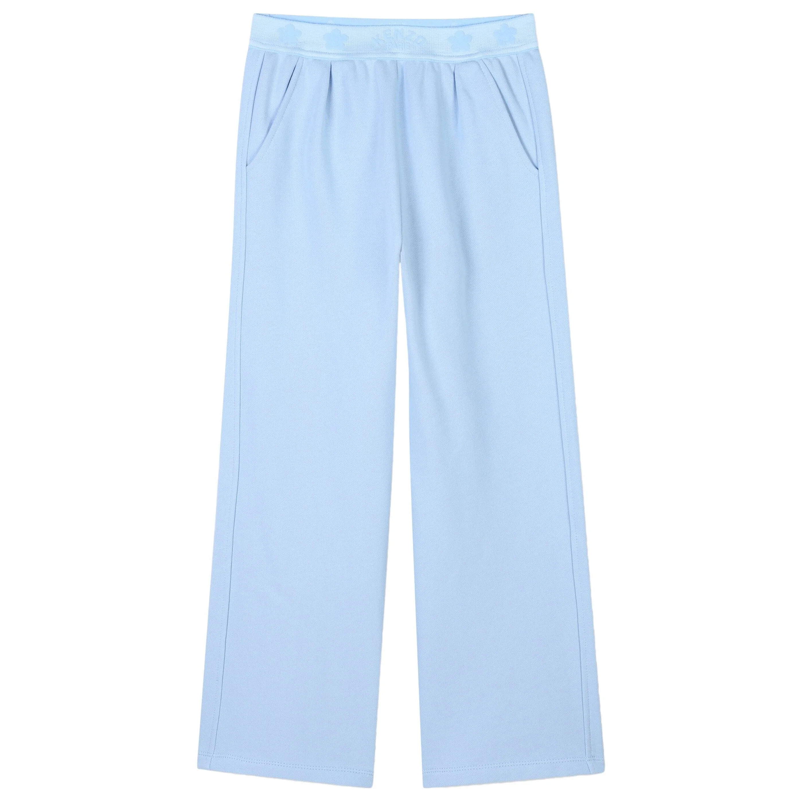 KENZO Kids Logo-Print Track Pants – Light Blue – 8Y