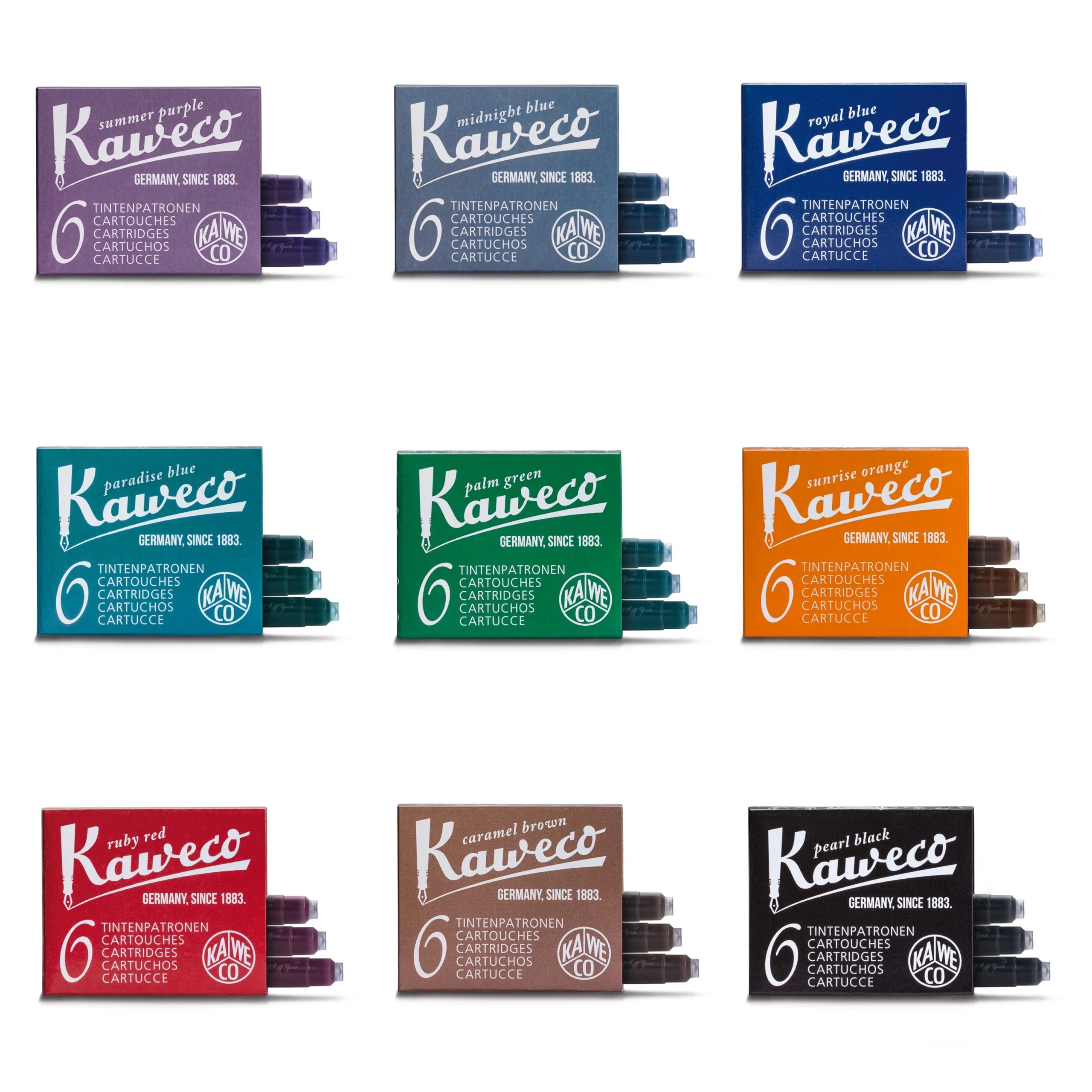 Kaweco Fountain Pen Ink Cartridges 6 Pack