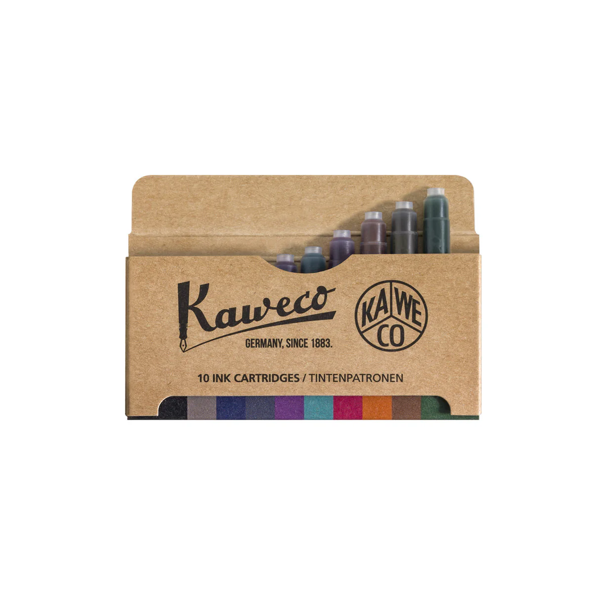 Kaweco Fountain Pen Ink Cartridges – 10 Pack Colour Mix