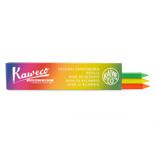 Kaweco 5.6MM Highlighter Leads Green, Orange and Yellow