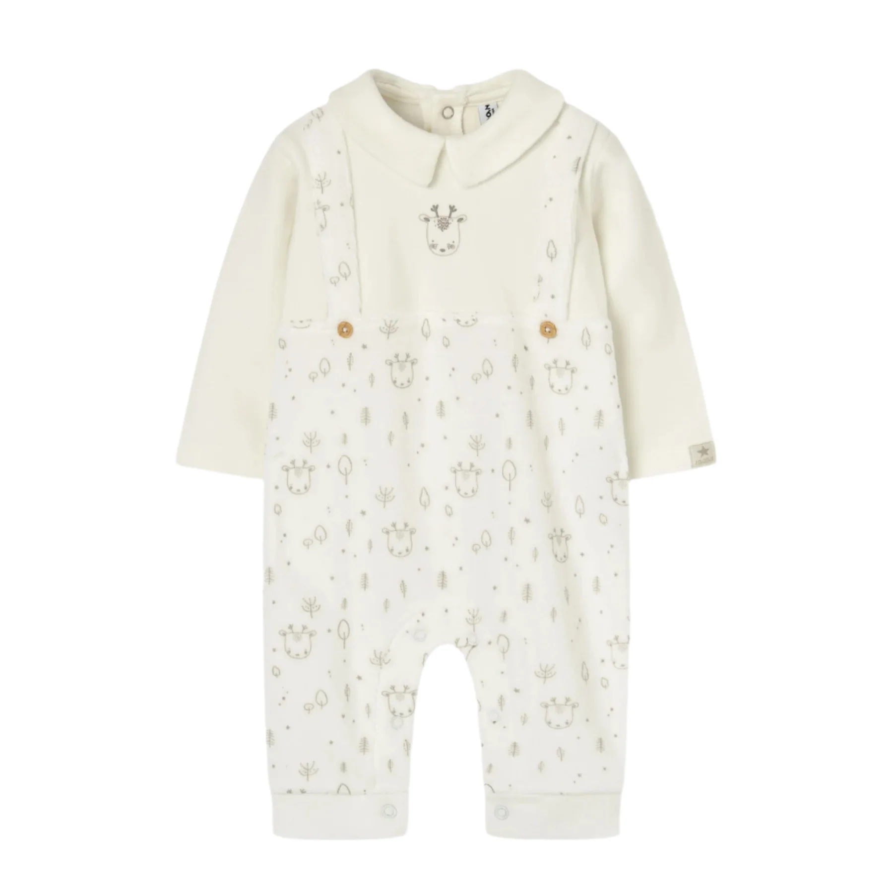 Losan Kids Winter Deer Bodysuit – White – Newborn