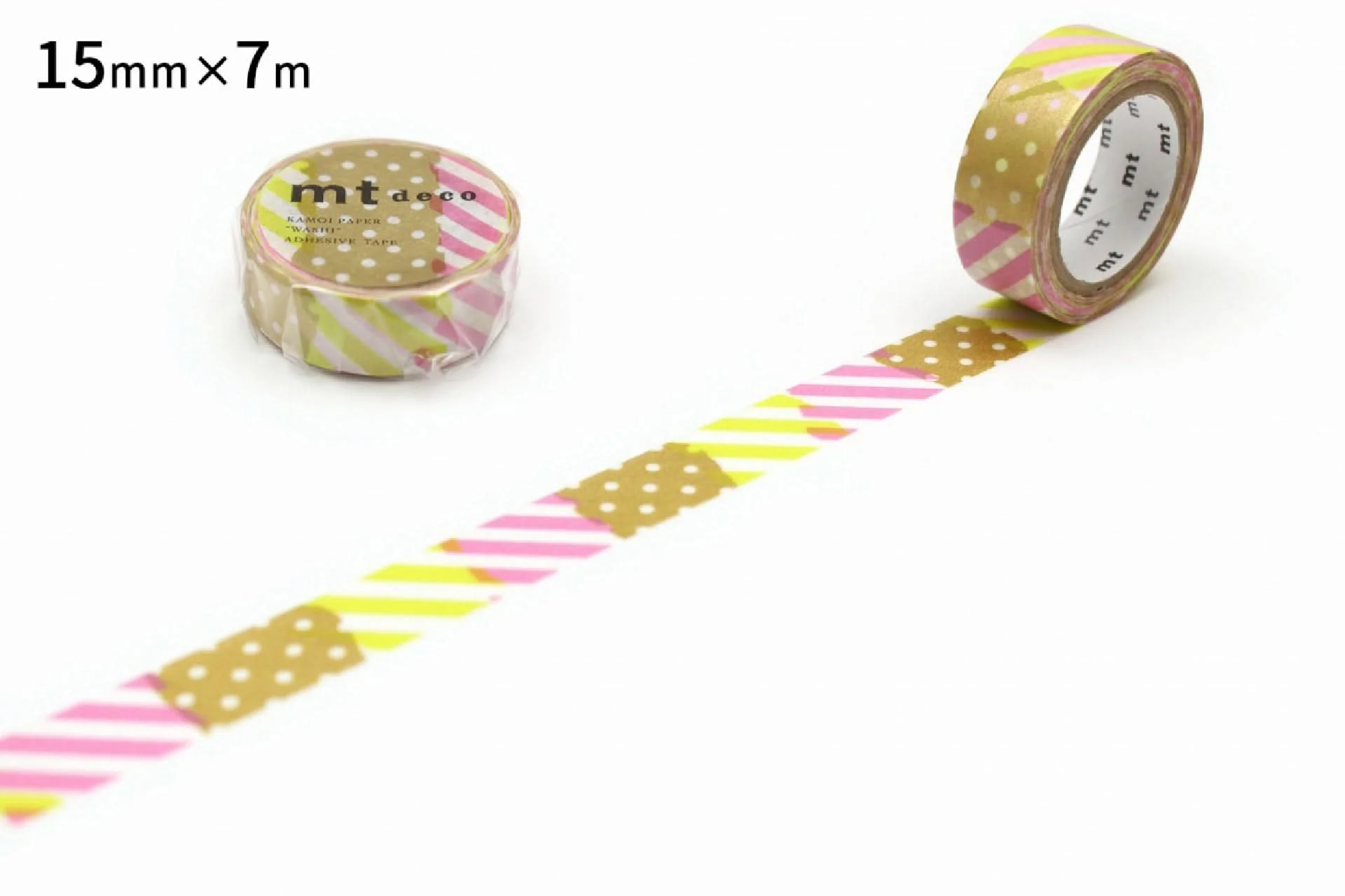 mt 1P Deco Washi Tape – Patchwork I  – 15mm