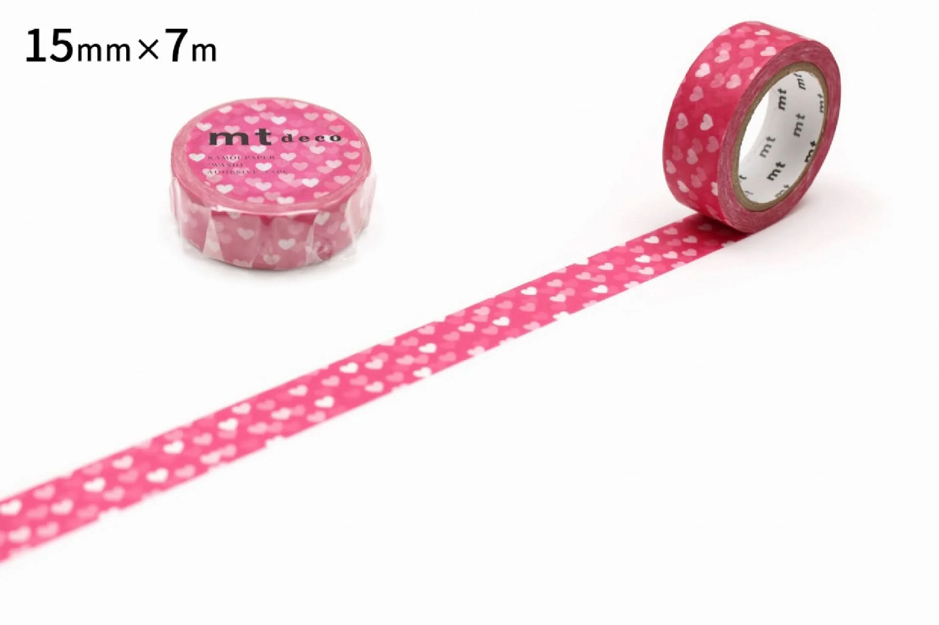 mt 1P Deco Washi Tape – Heart Spot  – 15mm