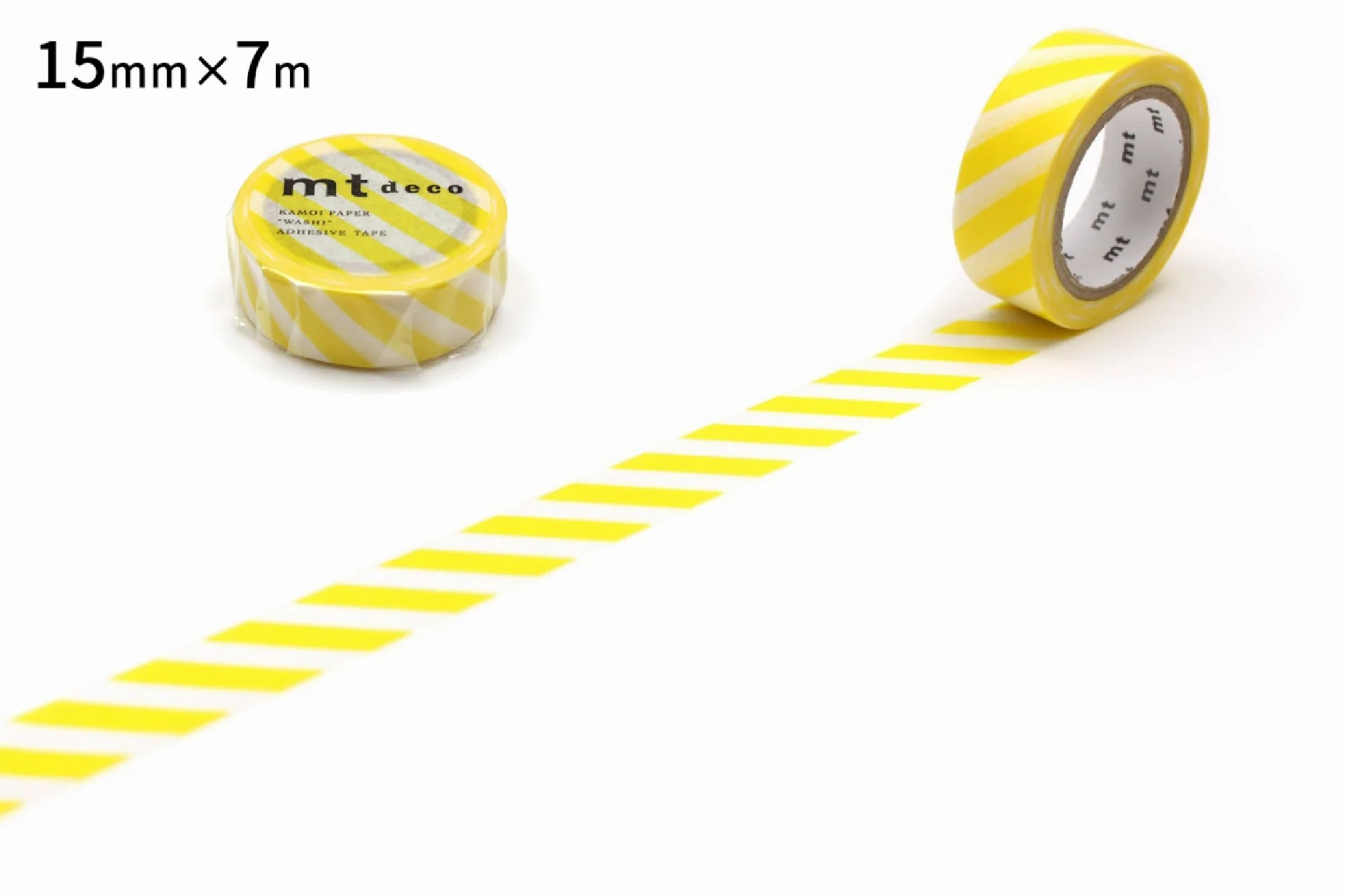 mt 1P Deco Washi Tape – Striped Lilac  – 15mm