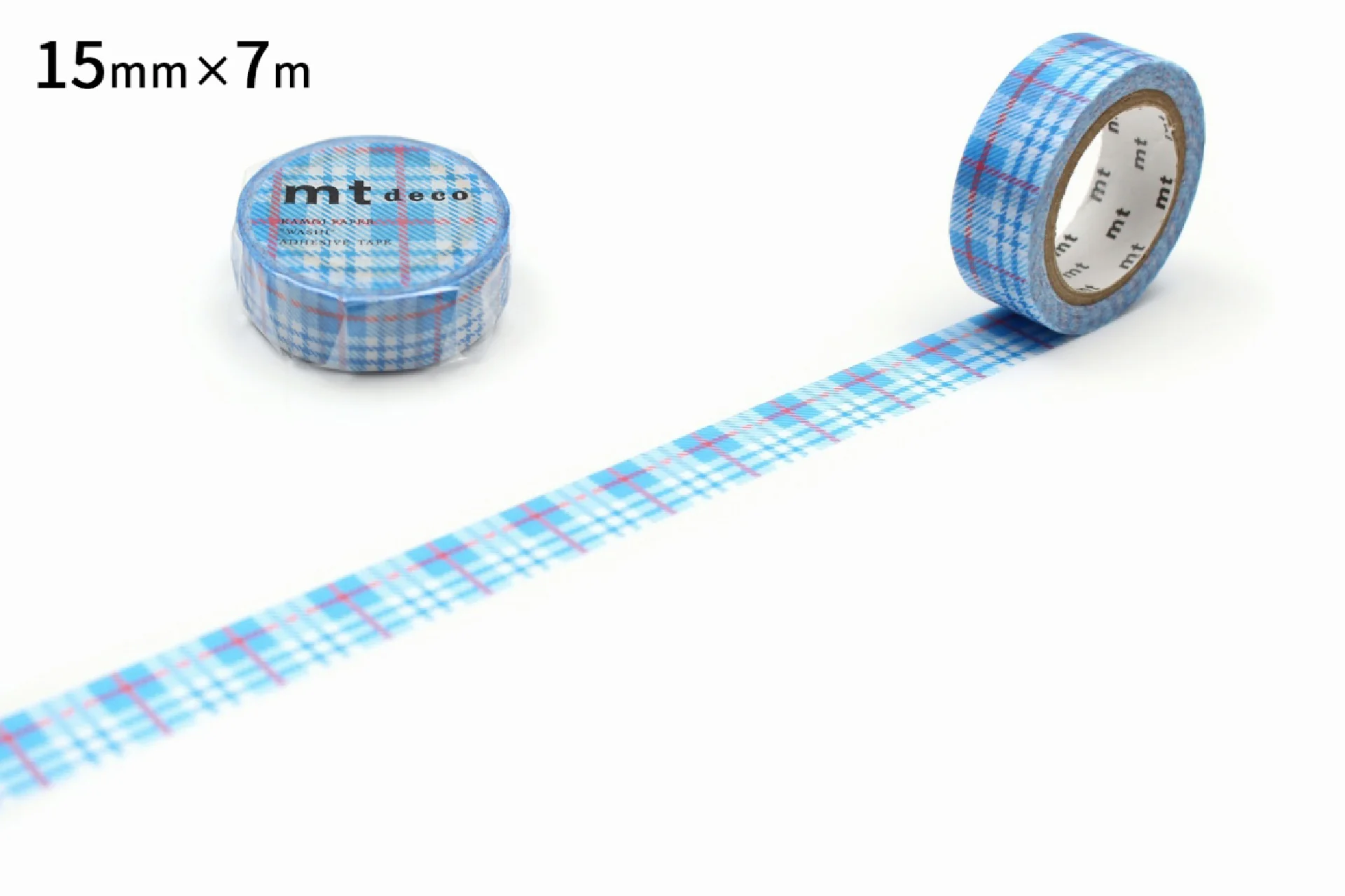mt 1P Basic Washi Tape – Stripe Blue  – 15mm