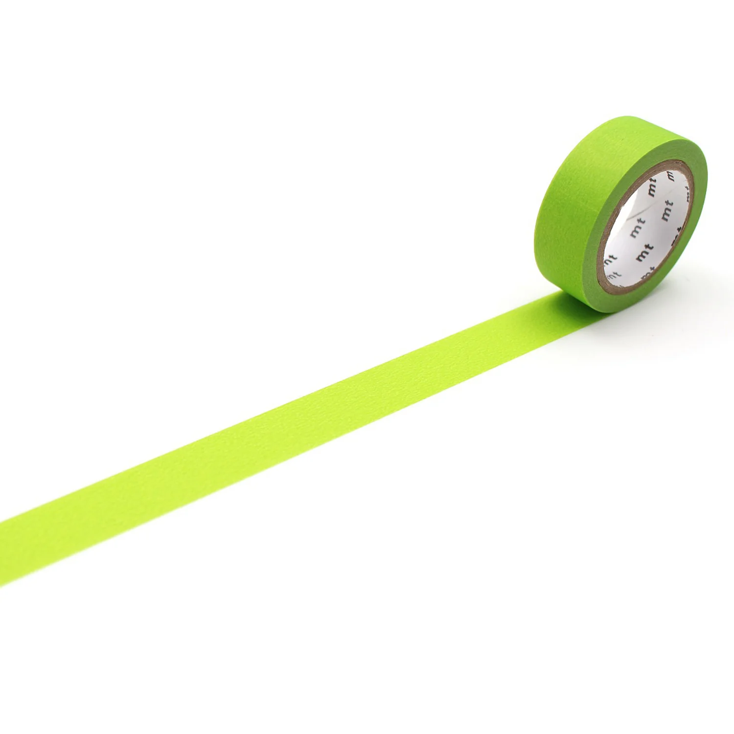 mt 1P Basic Washi Tape – Matte Yellow Green  – 15mm