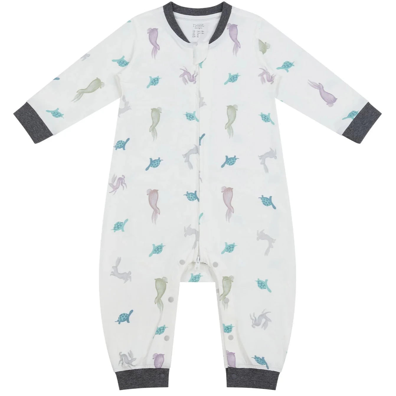 Nest Designs Baby Long Sleeve Romper (Bamboo Jersey) – The Tortoise & The Hare