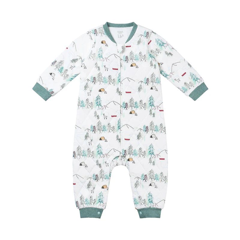 Nest Designs Baby Long Sleeve Romper (Bamboo Jersey) – Happy Trails